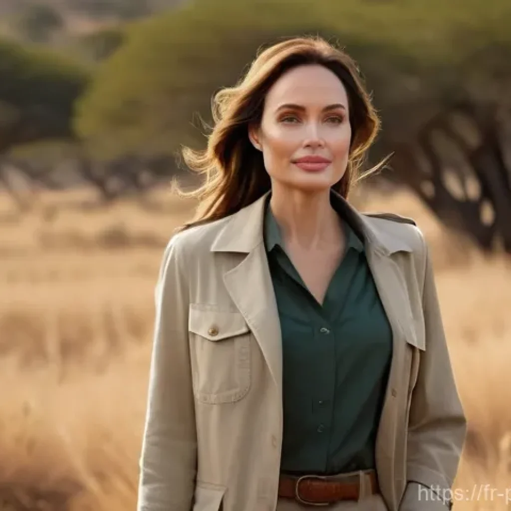 안젤리나 졸리 개인사 - **Prompt: The Resilient Humanitarian**
    A powerful and dignified woman, reminiscent of Angelina J...