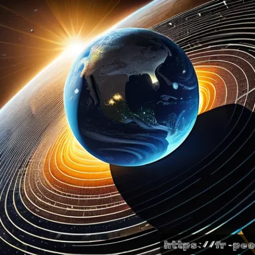 알버트 아인슈타인 물리학 혁명 - A detailed scientific illustration of the curvature of space-time around a massive object like the S...